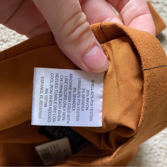 NWT Danielle Bernstein pin stripe loose fit crop top - Picture 4 of 5